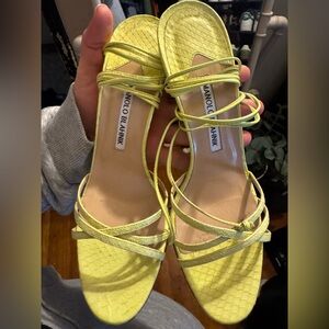 Authentic Manolo Blahnik Leva Strappy Sandals